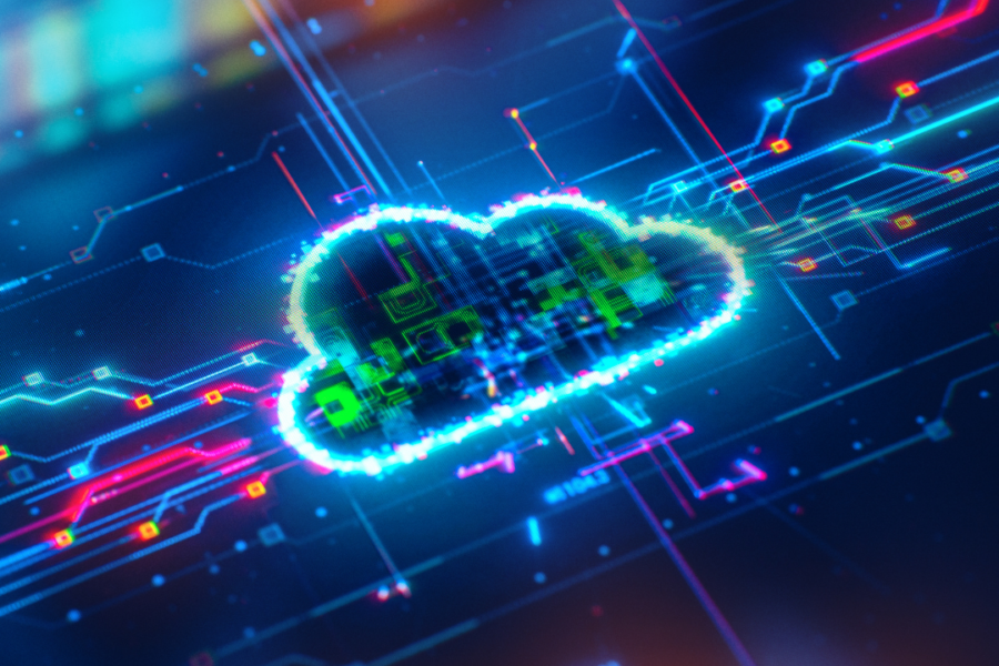 Commercial security camera connected to a cloud-based security system management platform