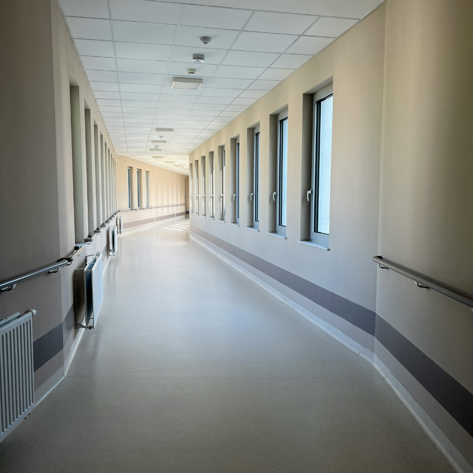 Healthcare facility security and fire alarm systems